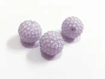 Spring Color ! 20MM 100pcs/lot Pastel Color Light Purple With Clear Rhinestone Beads ,Chunky Beads For Kids Jewelry Making
Spring Color ! 20MM 100pcs/lot Pastel Color Light Purple With Clear Rhinestone Beads ,Chunky Beads For Kids Jewelry Making