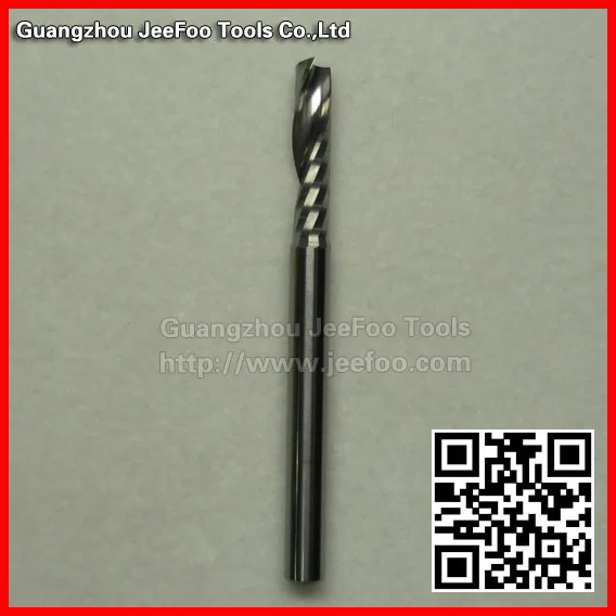 4*17 Spiral End Mill Cutter Micro Grain Soild Carbide One Spiral Flute Bits Size:4*17 AAA series