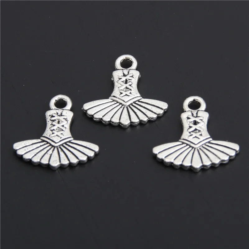 15pcs Antique Silver Ballet Tutu Dress Ballerina Skirt Charms Pendant Making Diy Handmade Craft A2859
15pcs Antique Silver Ballet Tutu Dress Ballerina Skirt Charms Pendant Making Diy Handmade Craft A2859