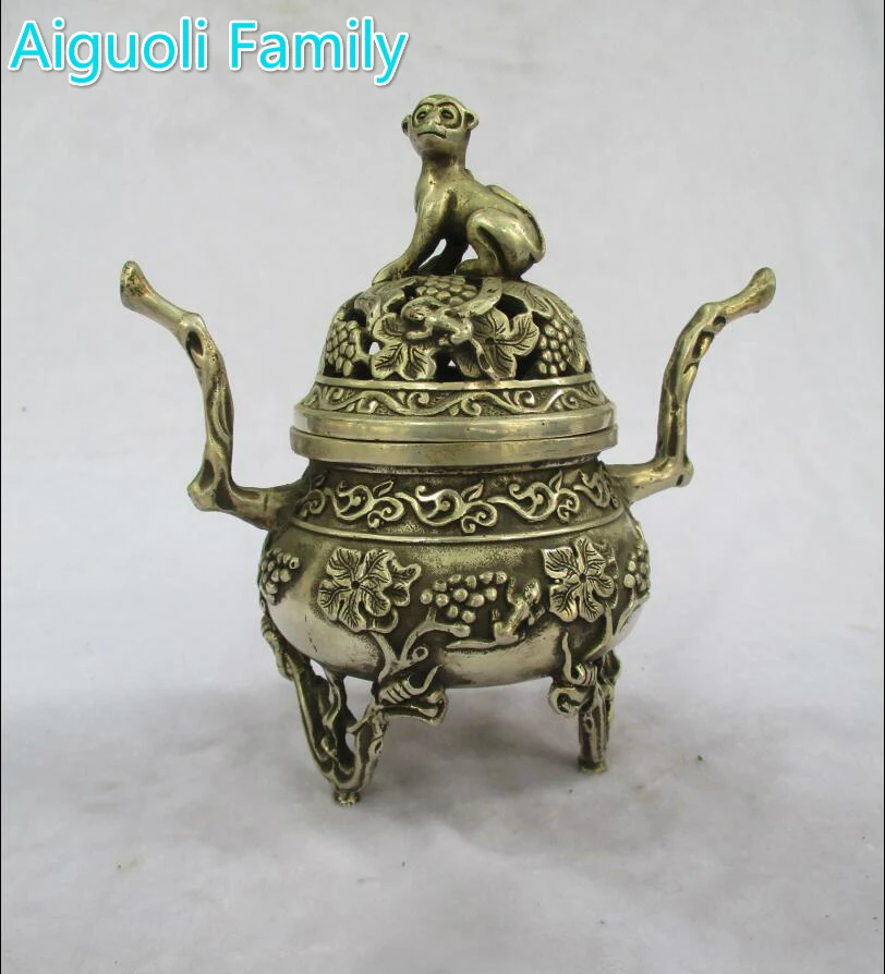 Art collection old chinese handmade tibet silver monkey incense burner /metal censer craft for home decoration
Art collection old chinese handmade tibet silver monkey incense burner /metal censer craft for home decoration