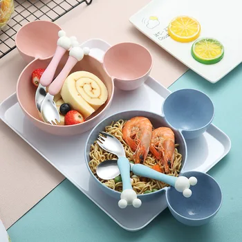 3PCS /Set Wheat Bowl Children Cartoon Wheat Straw Tableware Set Kids Baby Dinner Plate Bpa Free Safety Baby Training Bowl Set
3PCS /Set Wheat Bowl Children Cartoon Wheat Straw Tableware Set Kids Baby Dinner Plate Bpa Free Safety Baby Training Bowl Set
