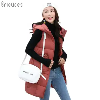 Br Fashion Women Vests Waistcoat new Autumn Winter Mid-long Down Cotton Padded Vest Female Sleeveless Jackets Hooded Coat
Br Fashion Women Vests Waistcoat new Autumn Winter Mid-long Down Cotton Padded Vest Female Sleeveless Jackets Hooded Coat
