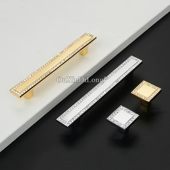 High Quality 2PCS European Inlaid Crystal Kitchen Cabinet Door Handles Cupboard Wardrobe Drawer Wine TV Cabinet Pulls
High Quality 2PCS European Inlaid Crystal Kitchen Cabinet Door Handles Cupboard Wardrobe Drawer Wine TV Cabinet Pulls