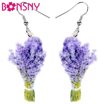 Bonsny Acrylic Elegant Lavender Flower Bouquet Earrings Drop Dangle Fashion Posy Plant Jewelry For Women Girls Teen Gift Brincos
Bonsny Acrylic Elegant Lavender Flower Bouquet Earrings Drop Dangle Fashion Posy Plant Jewelry For Women Girls Teen Gift Brincos