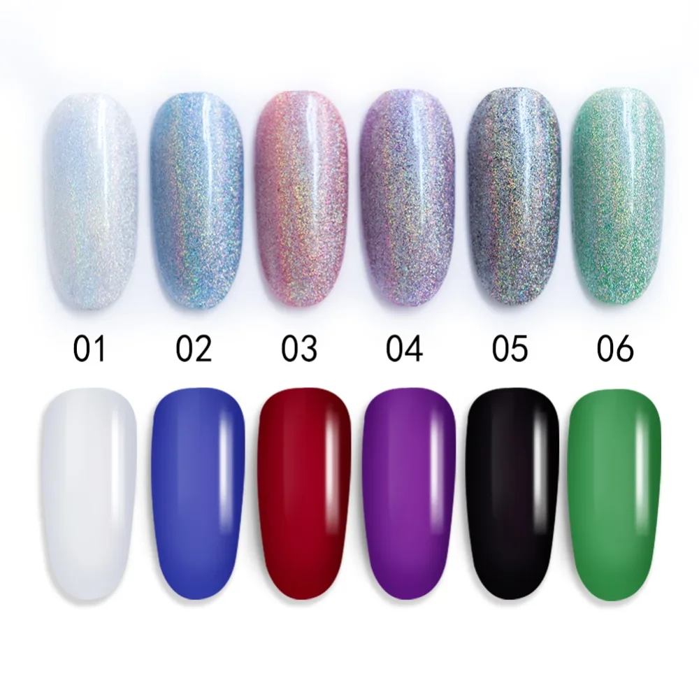 Mermaid Seven Colors Nail Glitter powder (2)