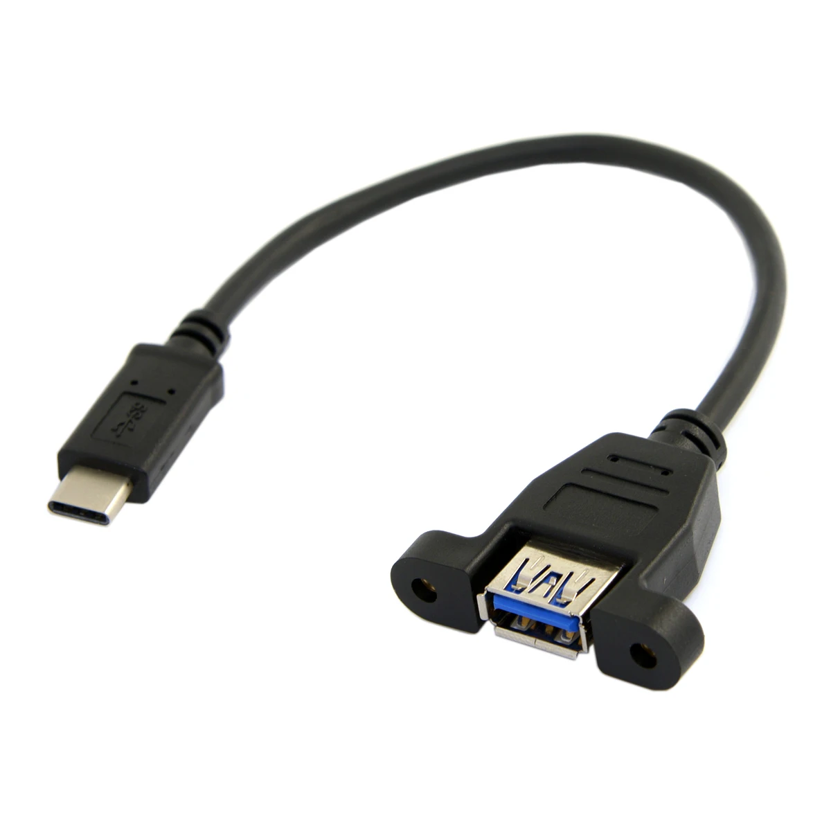 Cablecc 20cm USB 3.1 Type C USB-C Male to USB 3.0 A Female OTG Adapter Cable with Panel Mount Screws
Cablecc 20cm USB 3.1 Type C USB-C Male to USB 3.0 A Female OTG Adapter Cable with Panel Mount Screws