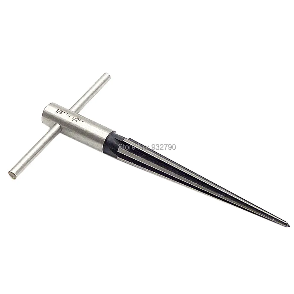 T Handle Tapered Taper Hand Held Reamer Hole Pipe Chaser Reaming Bit