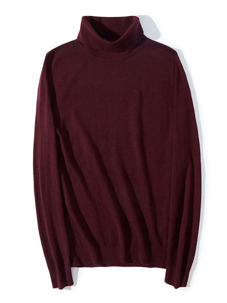 Brand MuLS Turtleneck Sweater Men Pullovers Spring Winter Thick High-Neck Male Sweater Jumpers Cotton Fleece Man knitwear Autumn 6