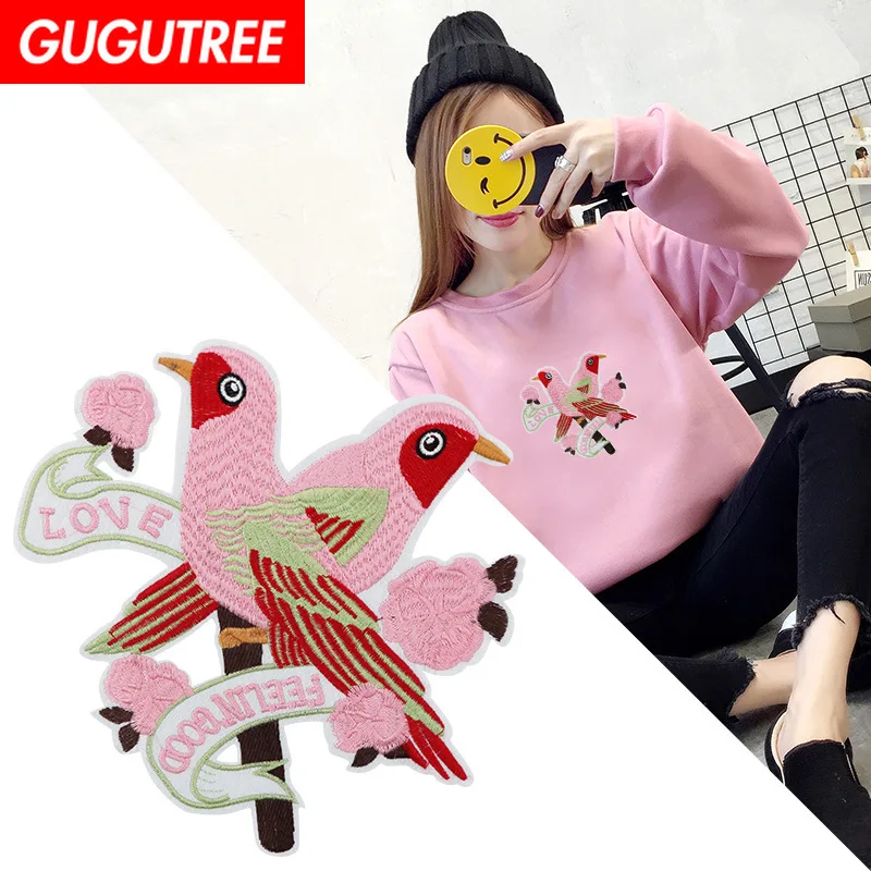 GUGUTREE embroidery big bird patches animal patches badges applique patches for clothing XC-264
GUGUTREE embroidery big bird patches animal patches badges applique patches for clothing XC-264