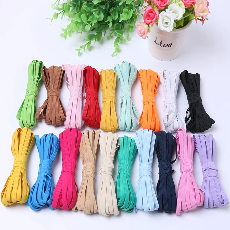 Elastic Band Colorful Soft Latex Yarn 6mm Elastic Bands Rubber Band DIY Pregnant Baby Sewing Garment Applique Bags Accessories
Elastic Band Colorful Soft Latex Yarn 6mm Elastic Bands Rubber Band DIY Pregnant Baby Sewing Garment Applique Bags Accessories