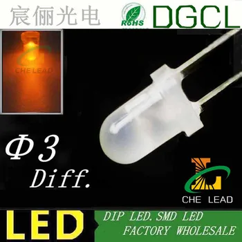 Orange LED DIODE 3MM through hole led 600-610nm 2.0-2.5V milky diffused dip led 
Orange LED DIODE 3MM through hole led 600-610nm 2.0-2.5V milky diffused dip led