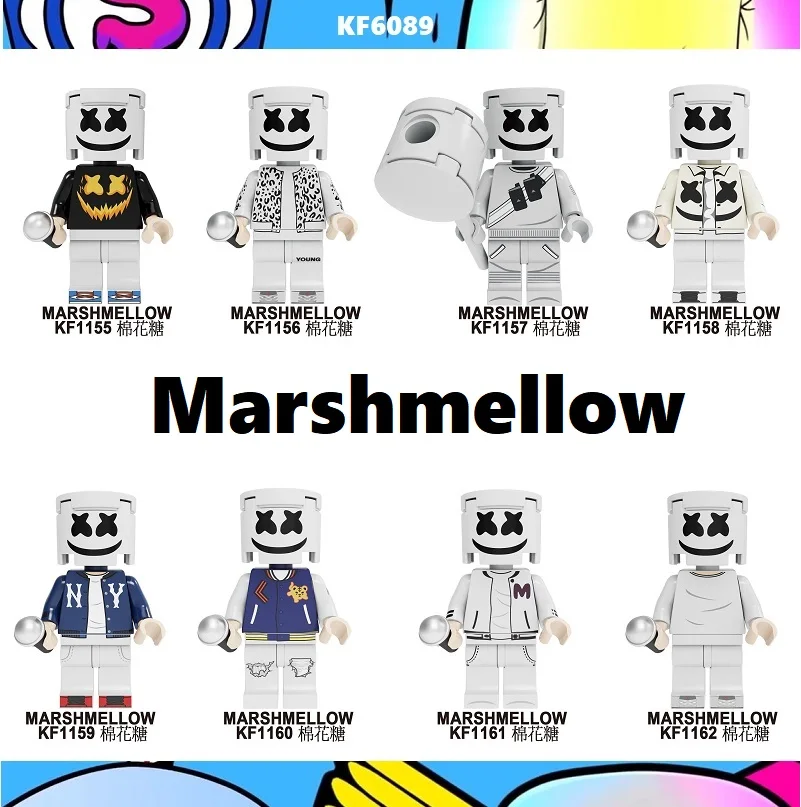 Single Sale Famous DJ Singer Marshmellow AIM Agent Pennywise Costume Adult Scary Clown Building Blocks Children Toys KF6089
Single Sale Famous DJ Singer Marshmellow AIM Agent Pennywise Costume Adult Scary Clown Building Blocks Children Toys KF6089