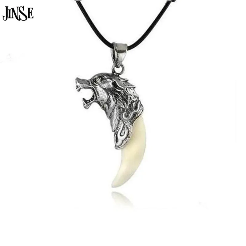 JINSE Men Antique Wolf Fang Tooth Pendant Necklace Vintage Wolf Tooth Dragon Alloy Pendant Necklace Fashion Jewelry
JINSE Men Antique Wolf Fang Tooth Pendant Necklace Vintage Wolf Tooth Dragon Alloy Pendant Necklace Fashion Jewelry