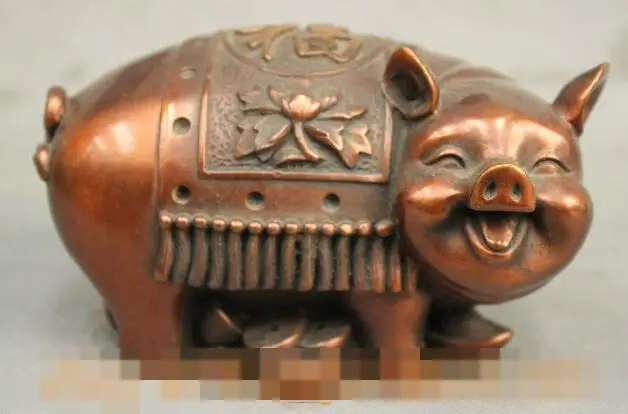 song voge gem S6335 Chinese Auspicious Pure Bronze Wealth Year Zodiac Fu Pig Coin Animal Statue
song voge gem S6335 Chinese Auspicious Pure Bronze Wealth Year Zodiac Fu Pig Coin Animal Statue