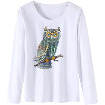 New Arrival 2018 Spring Women's Fashion Slim O-Neck Rhinestone Beading Cotton T Shirt Tops Ladies Sequined Wholesale Shirts Tees
New Arrival 2018 Spring Women's Fashion Slim O-Neck Rhinestone Beading Cotton T Shirt Tops Ladies Sequined Wholesale Shirts Tees