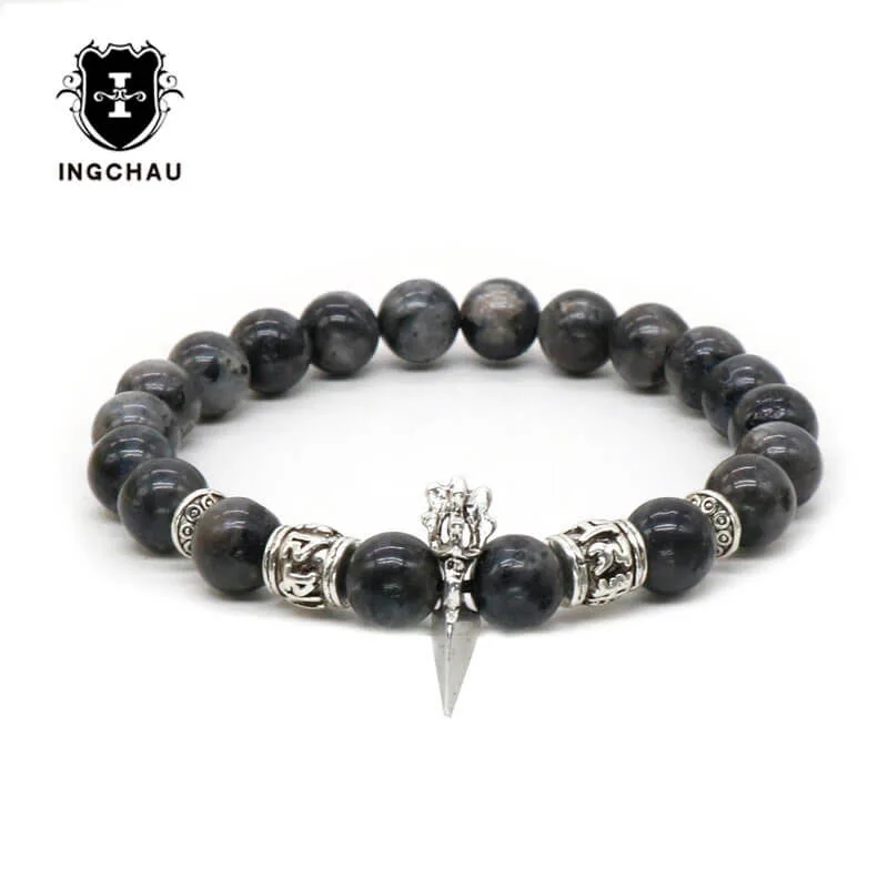 Tibetan Antique Silver Plated Buddha Vajry Pestle Bracelet Mala Men Jewelry Six Words Prayer Mantra Bracelet Lava Stone BD-9
Tibetan Antique Silver Plated Buddha Vajry Pestle Bracelet Mala Men Jewelry Six Words Prayer Mantra Bracelet Lava Stone BD-9