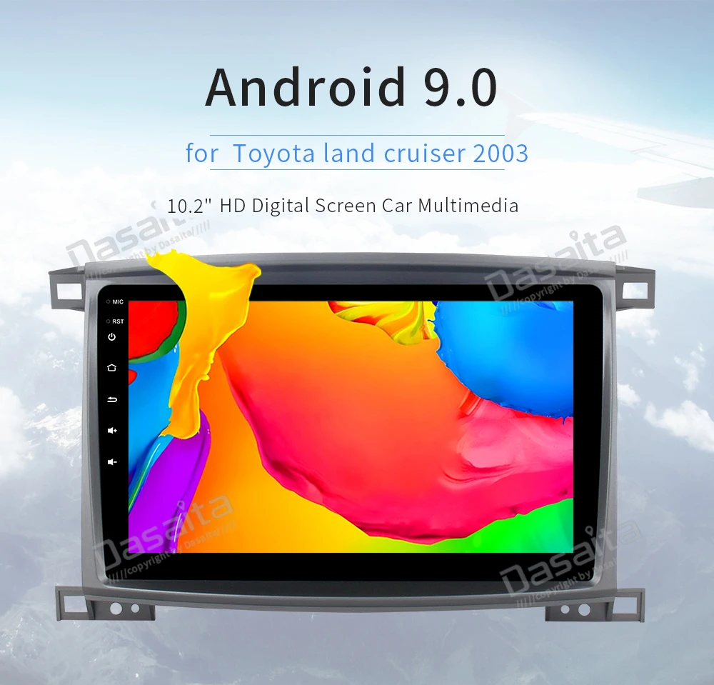 Dasaita Car Radio 1 Din Android 9.0 for Toyota LC 100 Land Cruiser 100 2003 GPS Navigation 10.2" IPS TouchScreen 1080P Video
Dasaita Car Radio 1 Din Android 9.0 for Toyota LC 100 Land Cruiser 100 2003 GPS Navigation 10.2" IPS TouchScreen 1080P Video