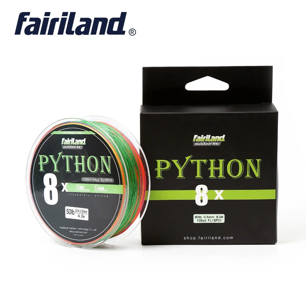 Fairiland 100% PE Braided Fishing Line 8 Strands Multi color 150M Multifilament PE Braided Wire 21 23 29 31 39 45 50 55 58LB
Fairiland 100% PE Braided Fishing Line 8 Strands Multi color 150M Multifilament PE Braided Wire 21 23 29 31 39 45 50 55 58LB