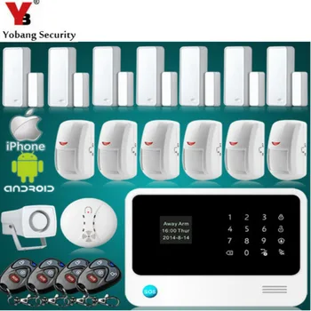 YobangSecurity WiFi Alarm Systems Security Home Touch Screen GSM Wireless Alarm System with Fire Smoke Sensor Door Magnet Sensor
YobangSecurity WiFi Alarm Systems Security Home Touch Screen GSM Wireless Alarm System with Fire Smoke Sensor Door Magnet Sensor