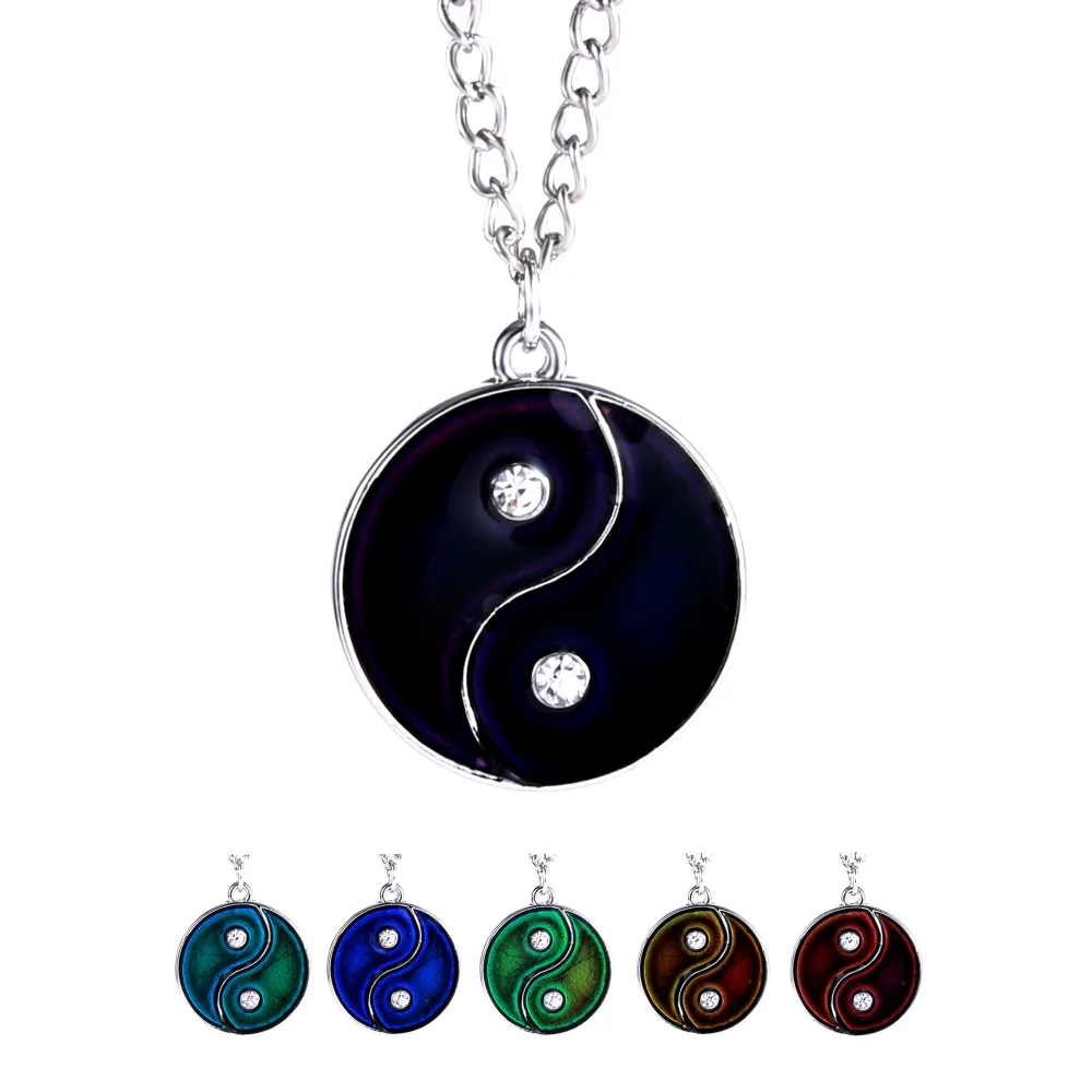 Color Mood Changing Necklace Yin Yang Necklace Pendant Emotion Heart Enamel Necklace Jewelry Color Changing By Temperature
Color Mood Changing Necklace Yin Yang Necklace Pendant Emotion Heart Enamel Necklace Jewelry Color Changing By Temperature