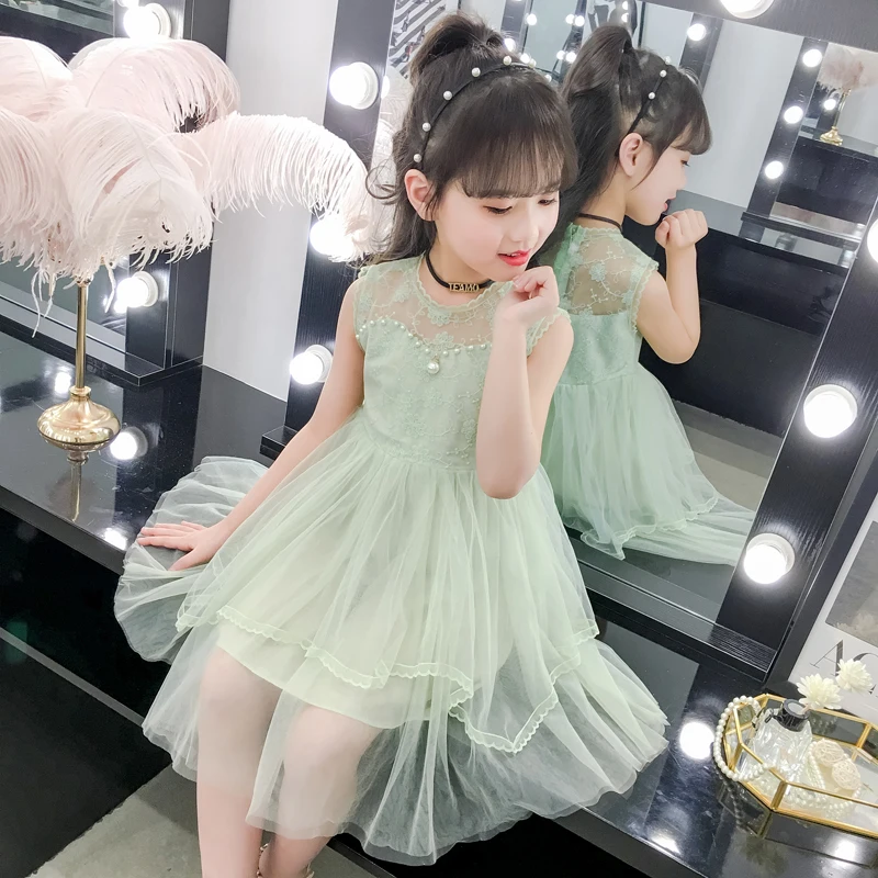 Girls Princess Dresses Summer Sleeveless Lace Pearls Tulle Gowns Party Costume Baby Kids Clothes Vestidos for 6 8 10 12 Years
Girls Princess Dresses Summer Sleeveless Lace Pearls Tulle Gowns Party Costume Baby Kids Clothes Vestidos for 6 8 10 12 Years