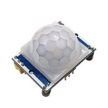 1 pièces HC-SR501 ajuster IR pyroélectrique infrarouge PIR détecteur de mouvement Module pour arduino pour framboise pi kits(China)