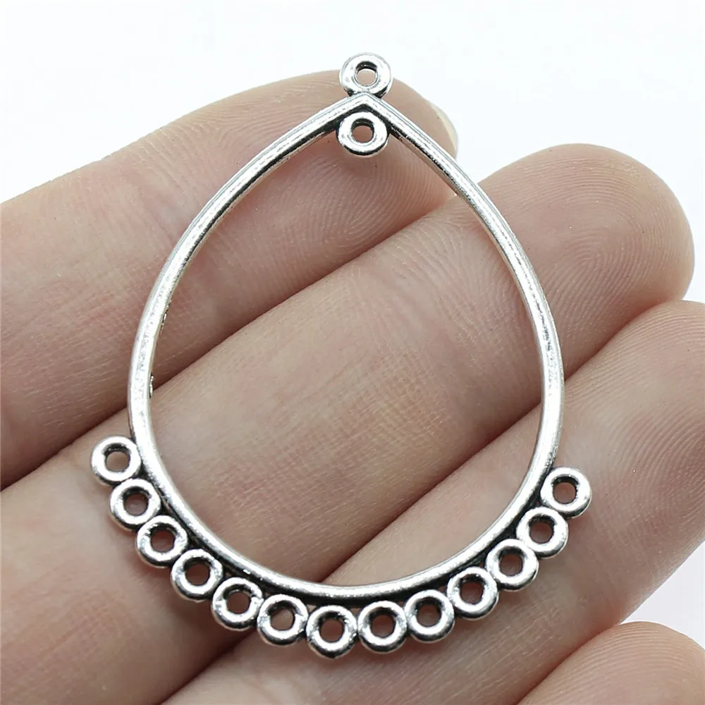 WYSIWYG 8pcs 47x35mm Charm Earring Connector Drop Shaped Earring Connector Jewelry Making Earring Connector Charms
WYSIWYG 8pcs 47x35mm Charm Earring Connector Drop Shaped Earring Connector Jewelry Making Earring Connector Charms