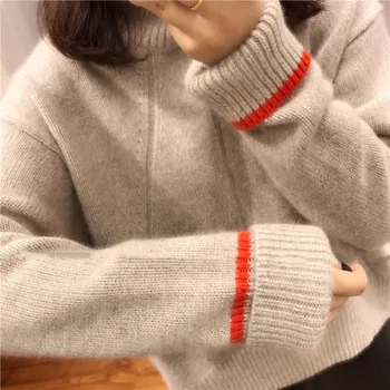 2019 new women's sweater fashion women's high-neck cashmere sweater women's sweater women's winter shirt 
2019 new women's sweater fashion women's high-neck cashmere sweater women's sweater women's winter shirt