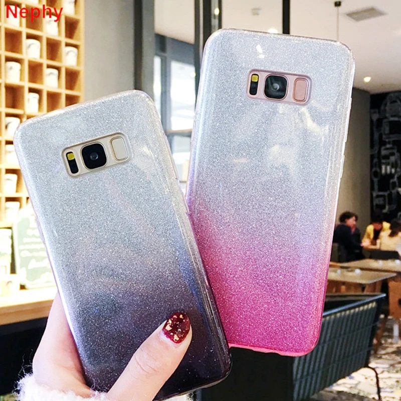 Luxury Glitter Gradient soft Silicone Cell Phone Case for Samsung galaxy S8 S9 Plus S10 E Plus Note9 Note8 shockproof Back Cover
Luxury Glitter Gradient soft Silicone Cell Phone Case for Samsung galaxy S8 S9 Plus S10 E Plus Note9 Note8 shockproof Back Cover