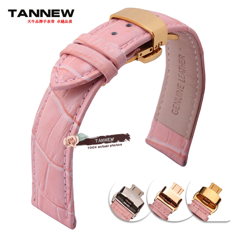 Pink leather strap wristwatch strap accessories butterfly buckle Ms. Titus ladies watches are available with 12 14 16 18 20MM
Pink leather strap wristwatch strap accessories butterfly buckle Ms. Titus ladies watches are available with 12 14 16 18 20MM