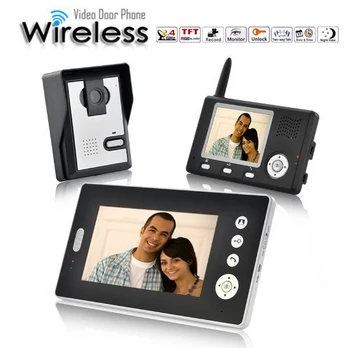 One To Two 3.5 & 7 Inch Wireless Video Door Phone Intercom 2.4GHz Digital Video Doorbell Door Access Control
One To Two 3.5 & 7 Inch Wireless Video Door Phone Intercom 2.4GHz Digital Video Doorbell Door Access Control