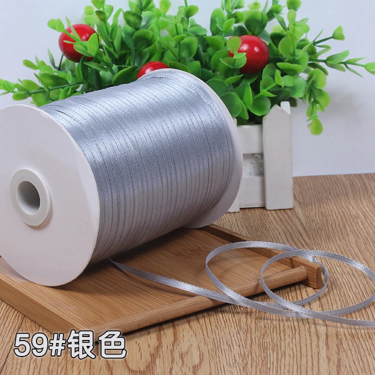3mm (10 meters/lot) Silver Color Silk Satin Ribbons For Craft Sewing Fabric Wedding Supplies Party Decoration Gift Wrap Handmade
3mm (10 meters/lot) Silver Color Silk Satin Ribbons For Craft Sewing Fabric Wedding Supplies Party Decoration Gift Wrap Handmade