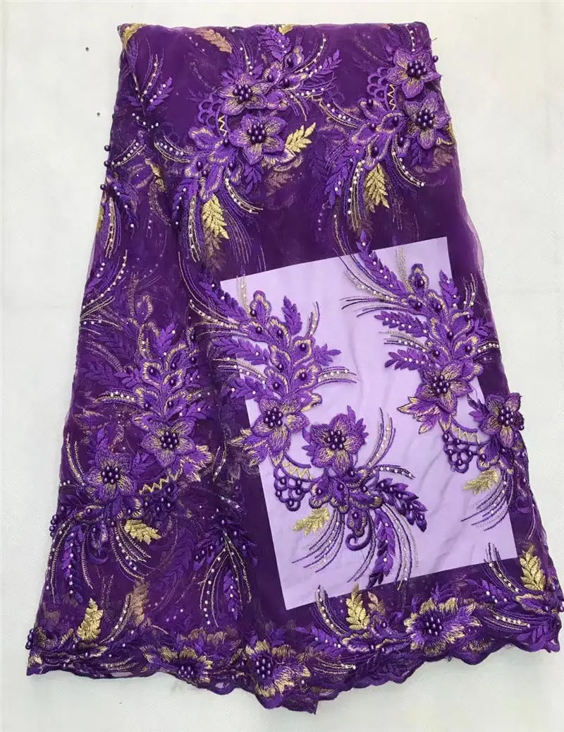 High quality African lace fabric tulle french net lace embroidery nigerian lace fabrics with stones and beads WS1569
High quality African lace fabric tulle french net lace embroidery nigerian lace fabrics with stones and beads WS1569