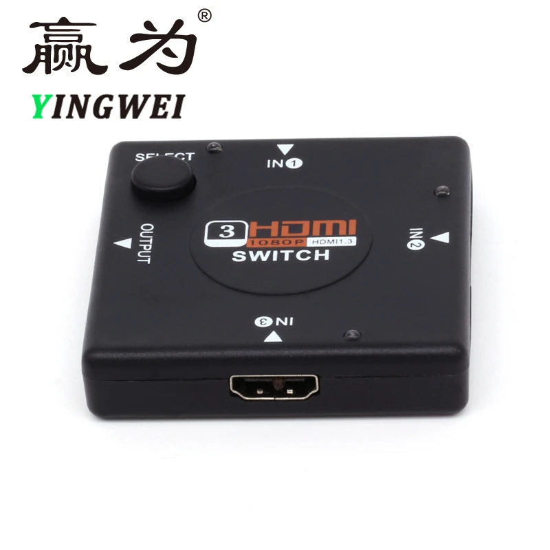 

Mini V1.4 3 Port HDMI Switch Switcher HDMI Splitter HDTV 1080P 3 Input to 1 Output HDMI Port for PS3 PS4 for Xbox 360 PC DV DVD