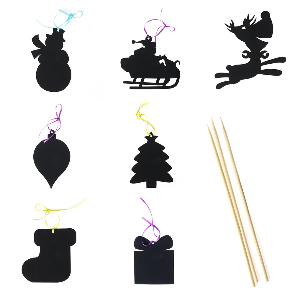 17pcs/SET Magic Color Scratch Card Christmas Tree Ornaments Scratch Art Paper Coloring Cards Scraping Drawing Toy for Children
17pcs/SET Magic Color Scratch Card Christmas Tree Ornaments Scratch Art Paper Coloring Cards Scraping Drawing Toy for Children