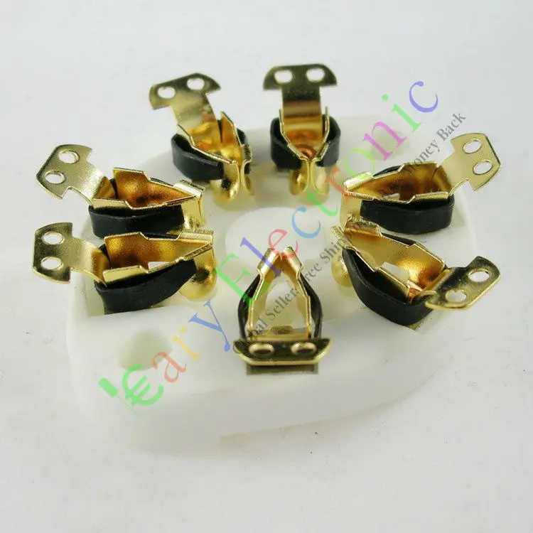 Wholesale and retail 4pc 7pin Gilded Ceramic vacuum tube socket gold valve base fr 1625 audio Amp DIY free shipping
Wholesale and retail 4pc 7pin Gilded Ceramic vacuum tube socket gold valve base fr 1625 audio Amp DIY free shipping