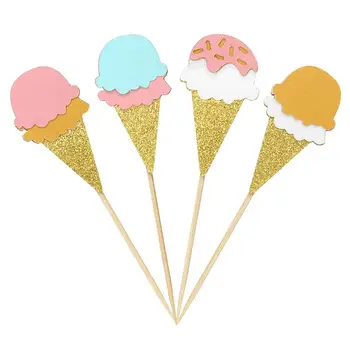 4pcs Cake Toppers Paper Ice Cream Adorable Cartoon Cupcake Toppers Cake Picks Party Supplies Birthday Festival Wedding
4pcs Cake Toppers Paper Ice Cream Adorable Cartoon Cupcake Toppers Cake Picks Party Supplies Birthday Festival Wedding