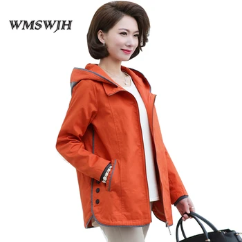 Women's Windbreaker 2019 Spring Autumn Casual Wild Coat Middle-Aged Women's Hooded Big size Trench Coat Cotton Loose Coat Tops
Women's Windbreaker 2019 Spring Autumn Casual Wild Coat Middle-Aged Women's Hooded Big size Trench Coat Cotton Loose Coat Tops
