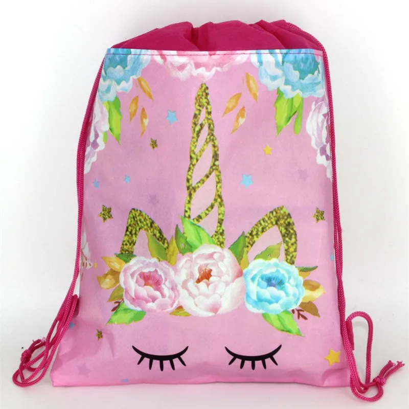 6pcs/lot Unicorn Horse Non-woven Bag Fabric Backpack Child Travel School Bag Party Decoration Drawstring Gift Bag 
6pcs/lot Unicorn Horse Non-woven Bag Fabric Backpack Child Travel School Bag Party Decoration Drawstring Gift Bag