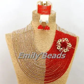 2015 Hot Nigerian Wedding African Beads Jewelry Set Crystal Beads Big Party Bridal Necklaces Jewelry Set Free Shipping AMJ081
2015 Hot Nigerian Wedding African Beads Jewelry Set Crystal Beads Big Party Bridal Necklaces Jewelry Set Free Shipping AMJ081