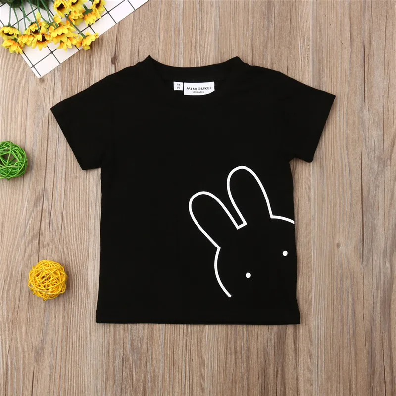 Baby Girls Kid Boy Toddler Black Panda Bunny short sleeve O neck T-Shirt Clothes Summer basic casual Tops cotton Tee
Baby Girls Kid Boy Toddler Black Panda Bunny short sleeve O neck T-Shirt Clothes Summer basic casual Tops cotton Tee