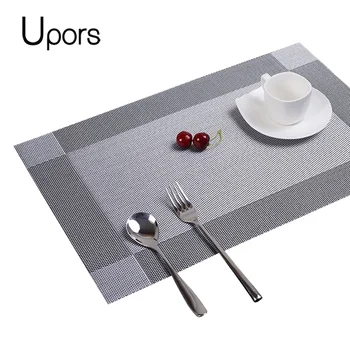 Upors 6pcs/set Vintage Placemats for Table Dining Pad Plastic PVC Mat Coasters Non-Slip Woven Runner Placemat 30*45CM
Upors 6pcs/set Vintage Placemats for Table Dining Pad Plastic PVC Mat Coasters Non-Slip Woven Runner Placemat 30*45CM