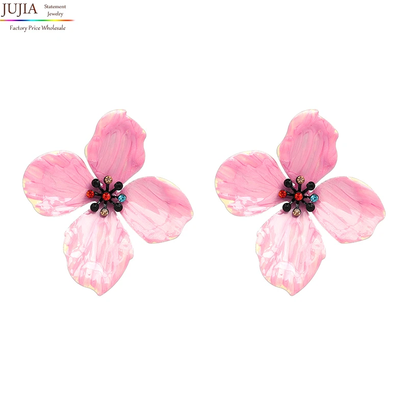 JUJIA 11 colors Good quality Hot sale fashion bohemia design jewelry earring women metal flower statement earrings for women
JUJIA 11 colors Good quality Hot sale fashion bohemia design jewelry earring women metal flower statement earrings for women