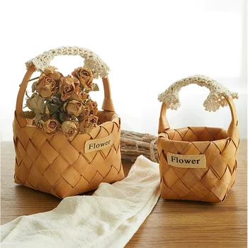 A1 Wood chip storage basket portable storage basket home snacks sundries box garden retro storage basket wx11011446
A1 Wood chip storage basket portable storage basket home snacks sundries box garden retro storage basket wx11011446