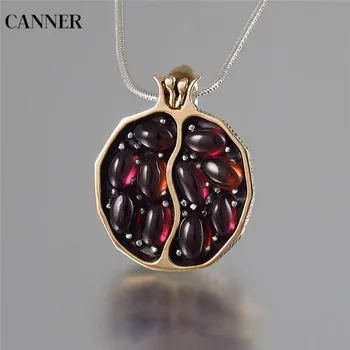 Canner Red Pomegranate Garnet Necklace Vintage Round Gold Color CZ Stone Necklaces For Woman Girl Jewelry Gift
Canner Red Pomegranate Garnet Necklace Vintage Round Gold Color CZ Stone Necklaces For Woman Girl Jewelry Gift