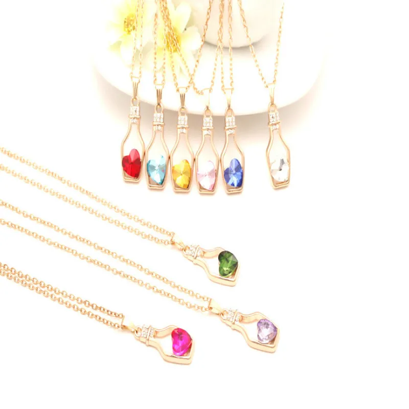 1pec Sell New Fashion Peach Drift Bottle Pendant Necklace Crystal Necklace Women Holiday Beach Statement Jewelry Wholesale Moon
1pec Sell New Fashion Peach Drift Bottle Pendant Necklace Crystal Necklace Women Holiday Beach Statement Jewelry Wholesale Moon