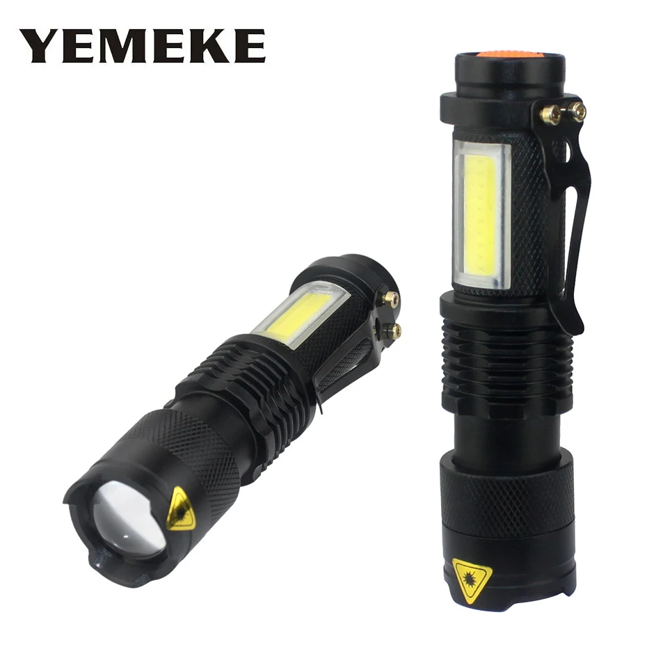 Waterproof Led Flashlight With Charger And Battery XML Q5+COB LED Rechargeable Led Torch Flashlight 4 Modes Mini Led Side Light
Waterproof Led Flashlight With Charger And Battery XML Q5+COB LED Rechargeable Led Torch Flashlight 4 Modes Mini Led Side Light