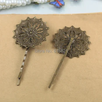 35mm Bobby Pins Hairpin Grips Filigree Flower Hair Clips Girls Women Hairpins For Bridal Accessories Jewelry Findings Making
35mm Bobby Pins Hairpin Grips Filigree Flower Hair Clips Girls Women Hairpins For Bridal Accessories Jewelry Findings Making