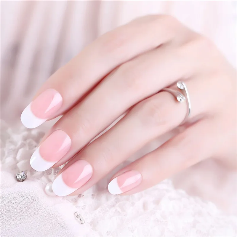 24Pc Pink Nude White French Fake Nails Kit Round Square UV Gel False Press on Nails for Girl Full Cover Wear Finger Nail Art Tip
24Pc Pink Nude White French Fake Nails Kit Round Square UV Gel False Press on Nails for Girl Full Cover Wear Finger Nail Art Tip