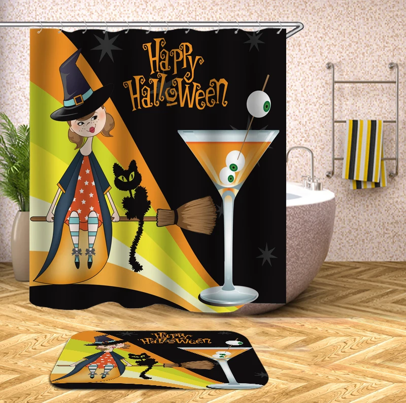 Halloween Shower Curtain Pumpkin Witch Waterproof Bath Curtains For Bathroom Bathtub Bathing Cover Extra Large Wide 12pcs Hooks
Halloween Shower Curtain Pumpkin Witch Waterproof Bath Curtains For Bathroom Bathtub Bathing Cover Extra Large Wide 12pcs Hooks